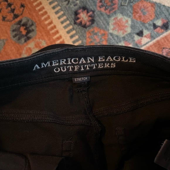 AE American Eagle Vintage Hi-Rise Festival Black Shorts, Distressed—Size 4••• - Picture 8 of 12